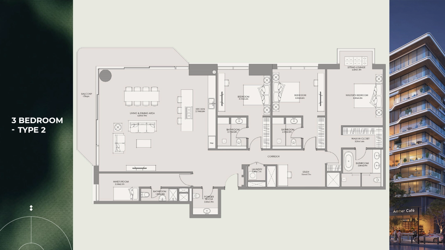 3 BR - Type A